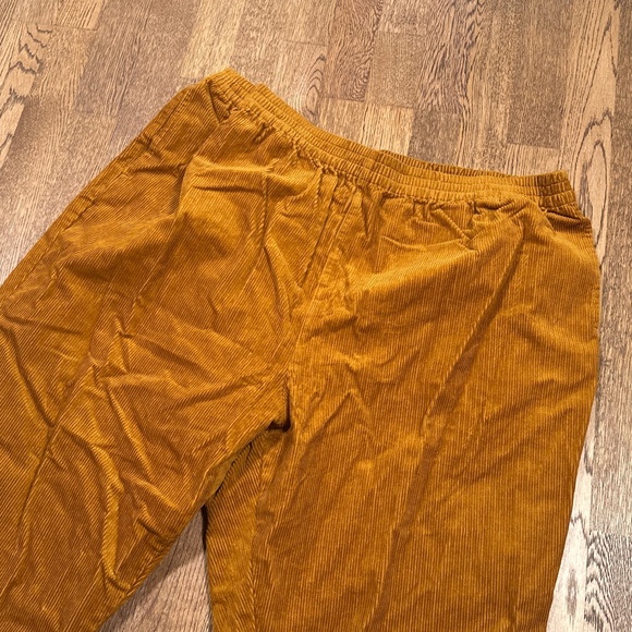 NWT Lucy & Yak Billie Trousers Tapered Corduroy Mustard Yellow Pants Womens XL - Picture 4 of 8